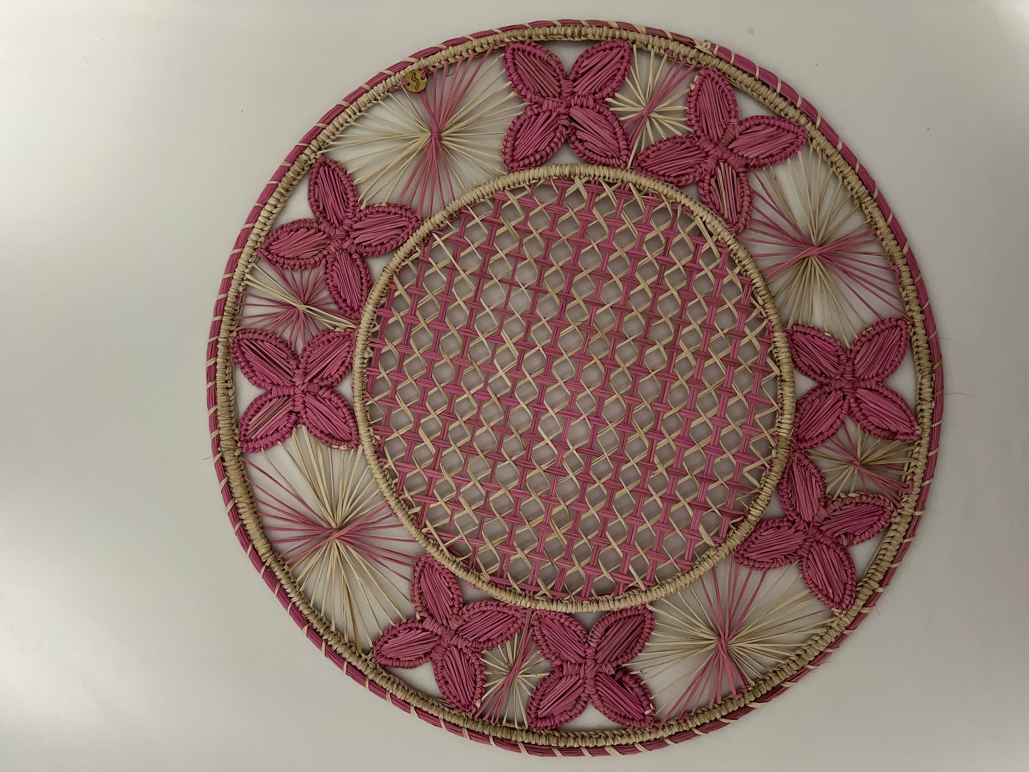 Iraca Placemats in Pink